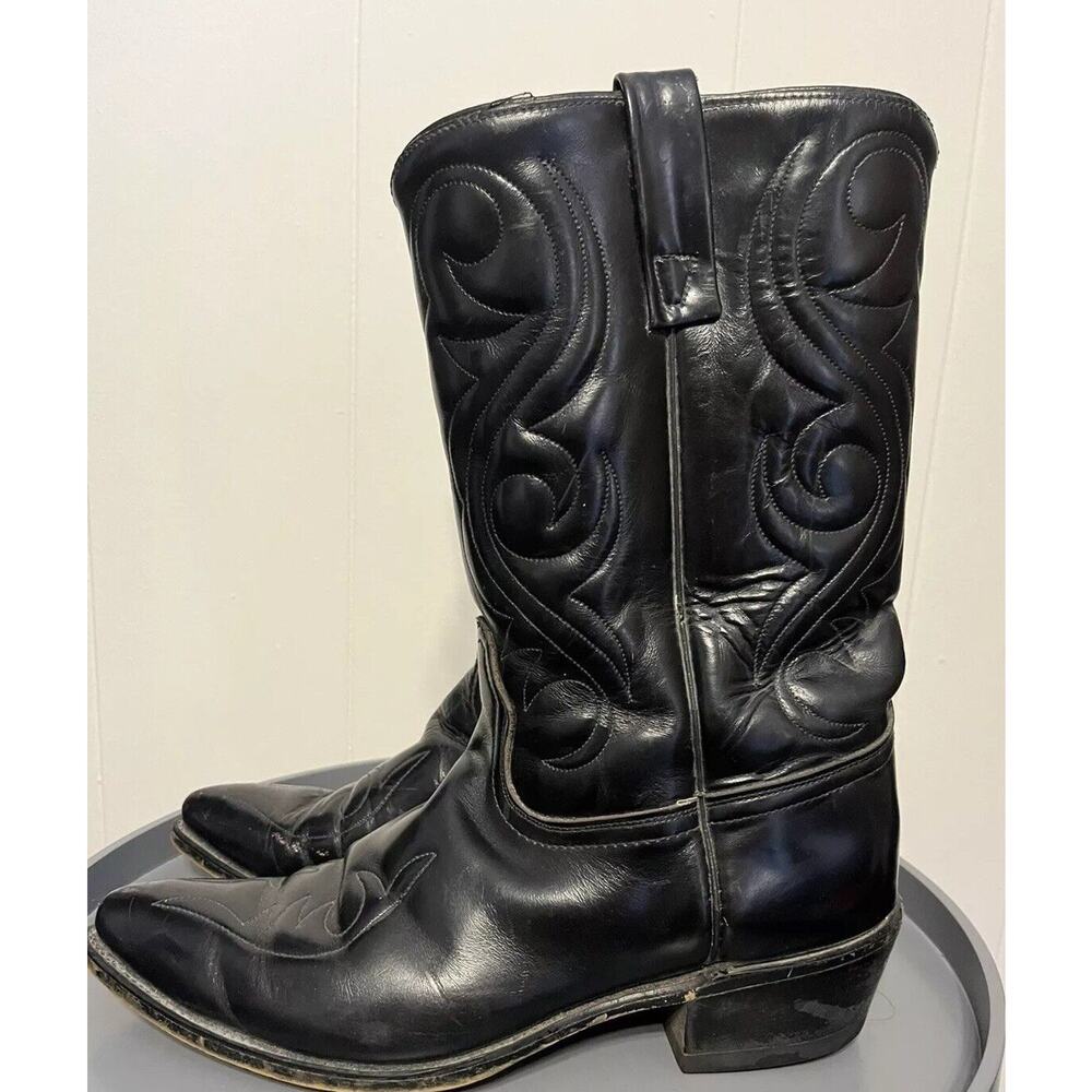 Acme Vintage Cowboy Boots Black  Men’s Size 11EW 4920